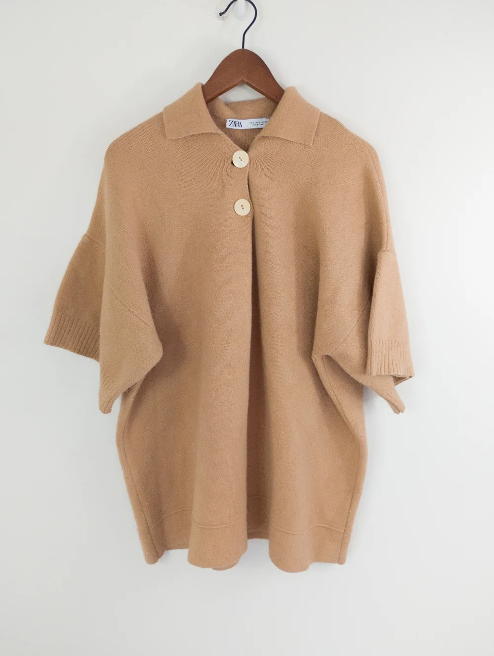 Zara Oversized Knit Poncho Size Small - Picture 1 of 8